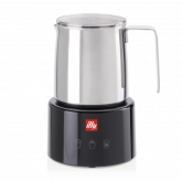 illy melkopschuimer zwart/rvs